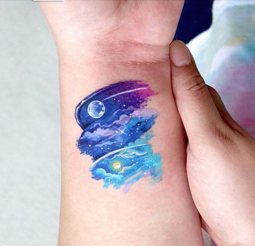 Discover the Best Galaxy Tattoo Designs for : Inspirational Ideas for Cosmic Body Art
