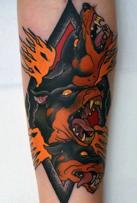 27 Cerberus Tattoo Ideas with Greek Mythology Designs for Chest, Shoulder, and Cute Styles