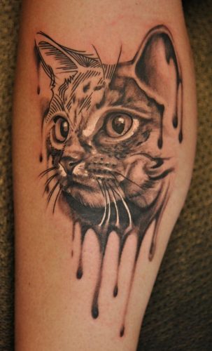 24 Cat Portrait Tattoo Ideas