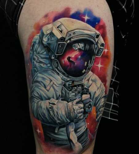 27 Astronaut Tattoo Ideas