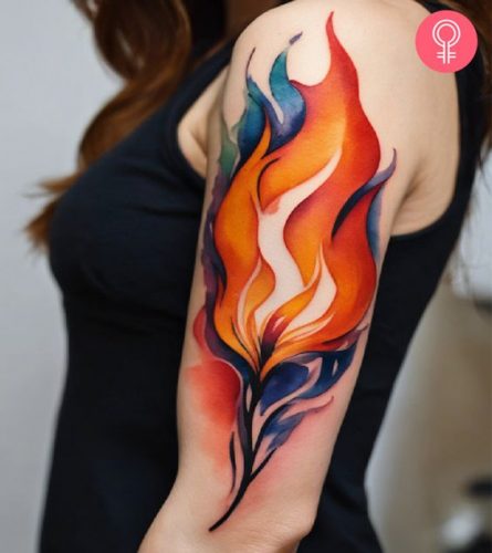 Explore 16 Stunning Fire and Ice Tattoo Designs for : Unleash Your Inner Fire with Cool Contrasts!