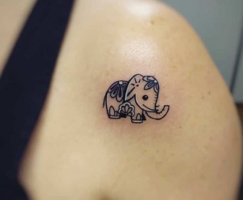 20 Elephant Shoulder Tattoos Ideas