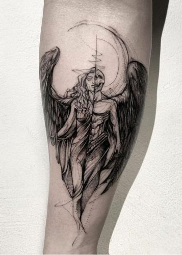 Explore 20 Stunning Angel Tattoo Designs for : From Seraphims to Cherubic Delights