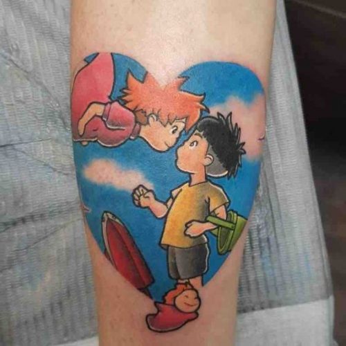 Explore Top 20 Ponyo Tattoo Designs – Embrace Studio Ghibli Magic in