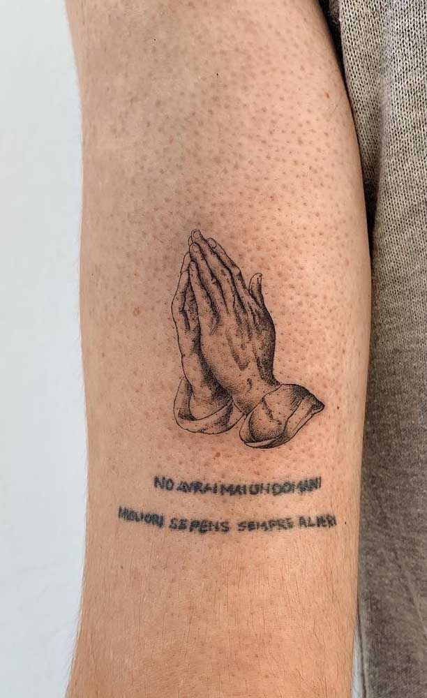 Praying Hands Tattoo Ideas : Rosary, Realism, Shoulder, Chest, Neck, Back and More