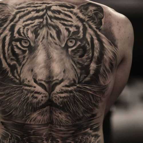 21 Tiger Tattoo on Back Ideas