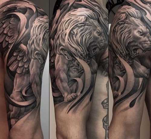 Leg Lion Tattoo: 22 Dynamic Designs for a Daring Look