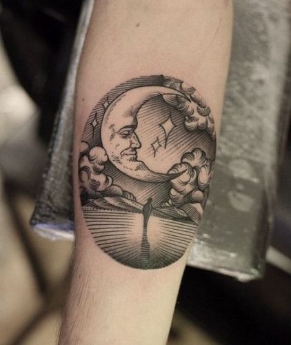 Explore 19 Stunning Moon Tattoo Ideas: Designs for Men & Women – Symbolism & Artistry