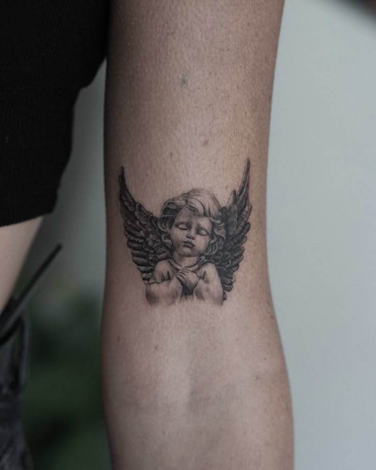 25 Angel Tattoo Ideas : Guardian, Cherub, and Dark Designs for Men and Women
