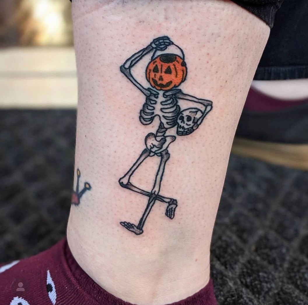 Halloween Tattoo 27 Ideas with Flash Art, Fine Line, Sleeve Designs and Glitter Concepts