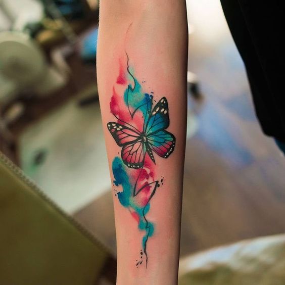 Explore 25 Unique Watercolor Butterfly Tattoo Ideas for : Stunning Designs for Women – Arm, Back, and Hand Styles