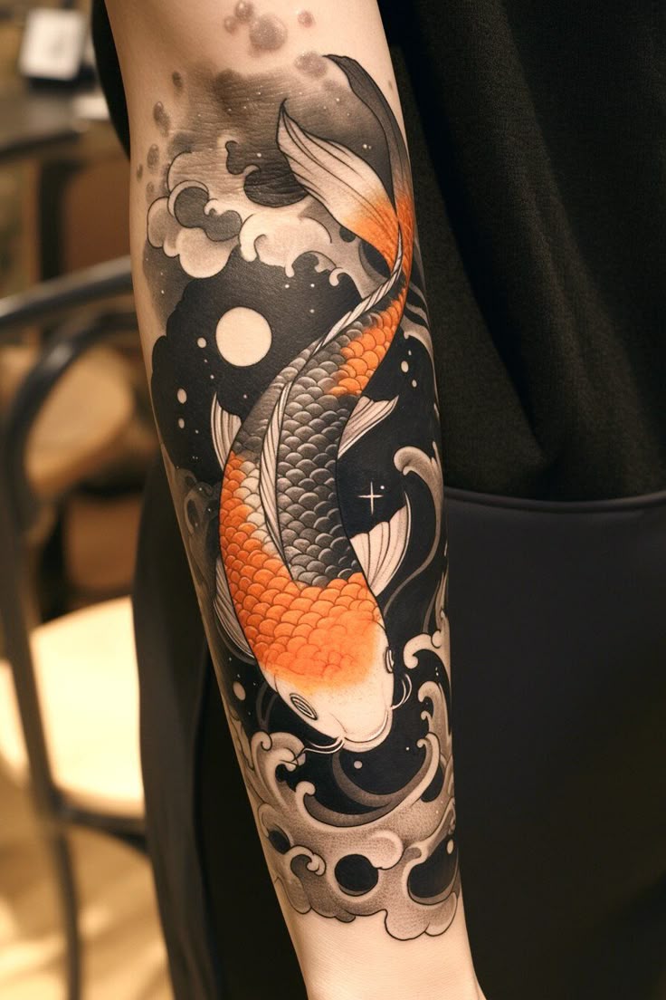 Explore 28 Unique Koi Fish Tattoo Ideas for : Minimalist, Japanese Style, Yin Yang, Fine Line
