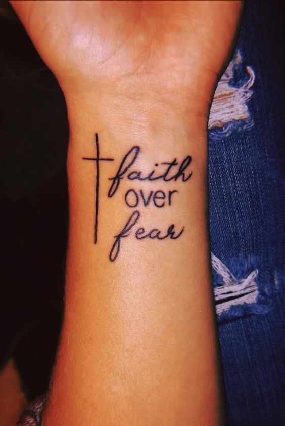 Faith Over Fear Tattoo 25 Designs That Inspire Strength and Courage