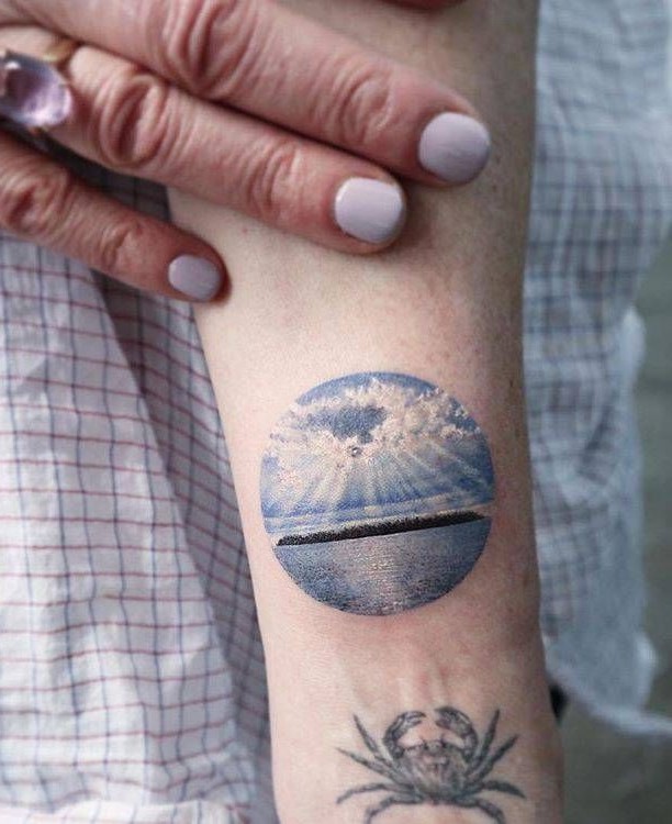 26 Cloud Tattoo Ideas with Sleeve Backgrounds, Stencil Designs, Realistic Heavens, Anime Inspiration