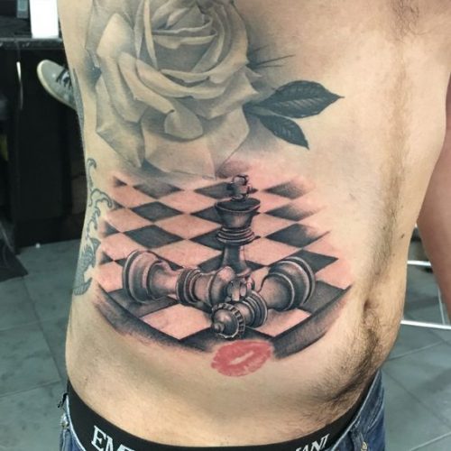 Explore 20 Unique Chess Piece Tattoos for : Symbolism & Artistry in Ink