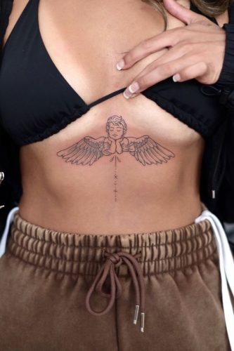 Explore 20 Stunning Angel Tattoo Designs for : From Seraphims to Cherubic Delights