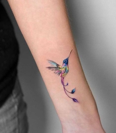 27 Stunning Hummingbird Tattoo Ideas for : Realistic, Minimalist, Geometric & Colorful Designs