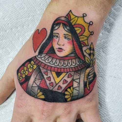 15 Queen of Hearts Tattoo Ideas: Royal Designs for Passionate Souls