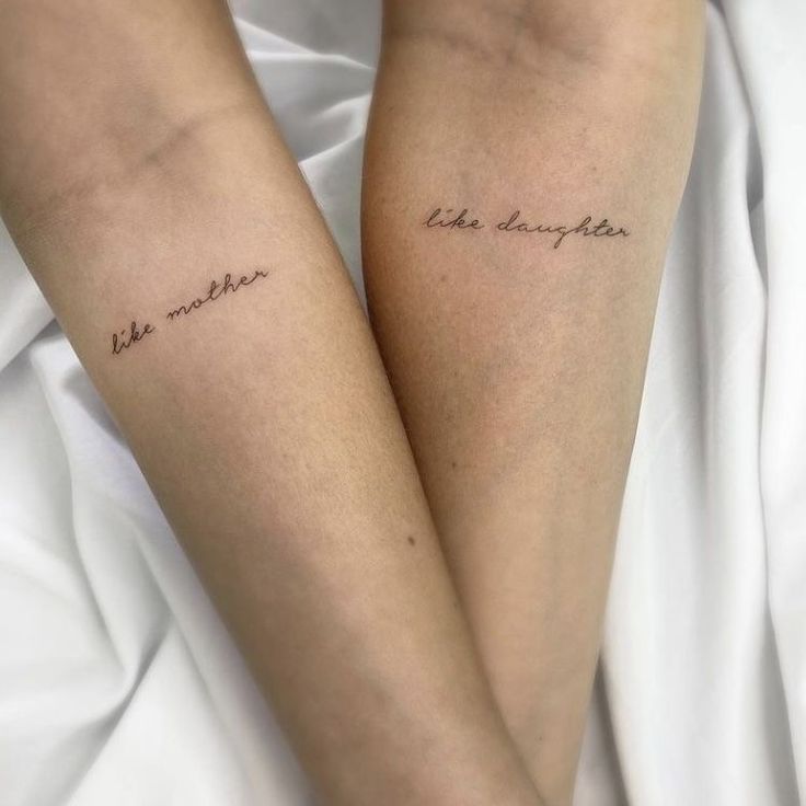 25 Small Mother-Daughter Tattoo Ideas for : Meaningful and Matching Designs