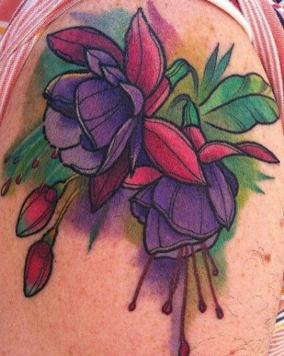 33 Bold Color Tattoo Ideas