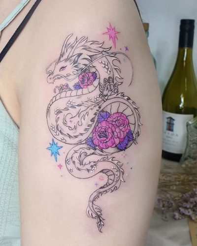 29 Fierce Dragon Tattoo Ideas for Women