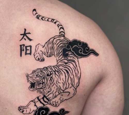27 Chest Tiger Tattoo Ideas