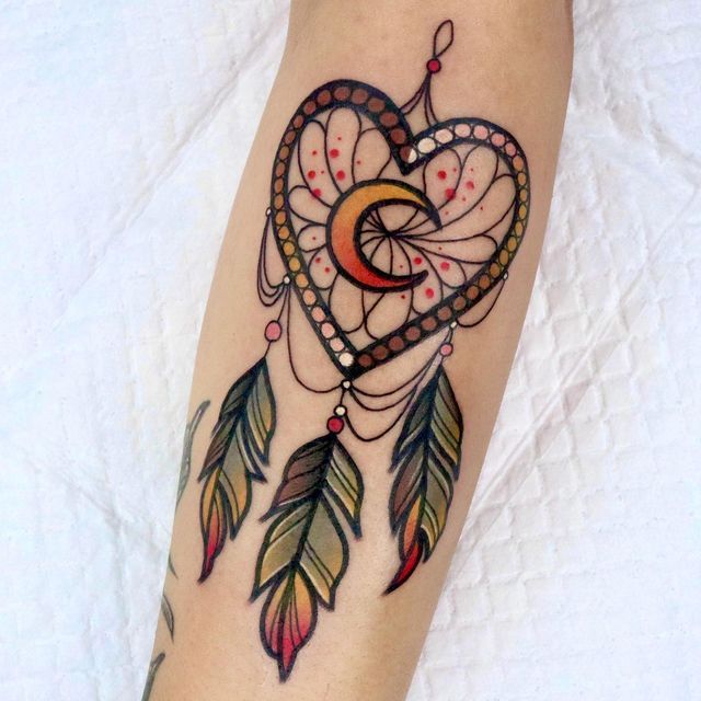 25 Designs for Dream Catcher Tattoos for Women and Men and Traditional Styles