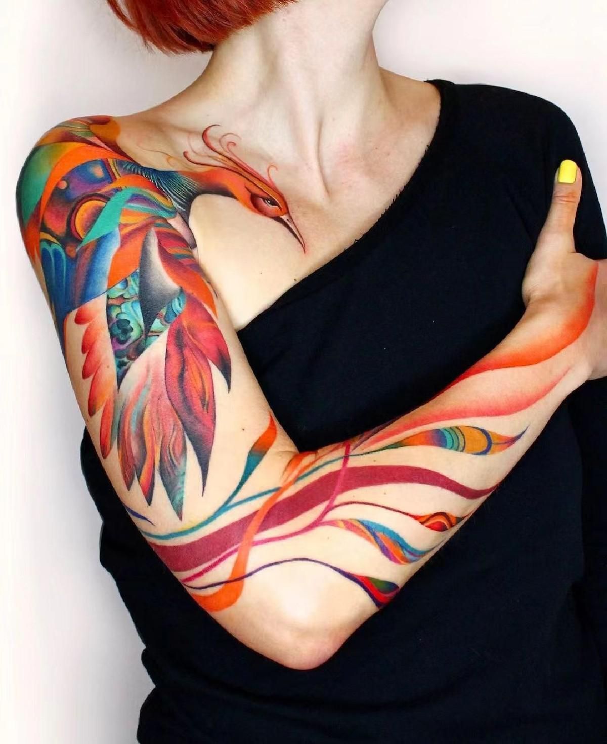 Abstract Tattoo Ideas : 30 Unique Designs, Fineline, Geometric & Black Work Designs
