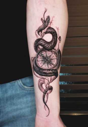 29 Snake Tattoo Design for Men Ideas