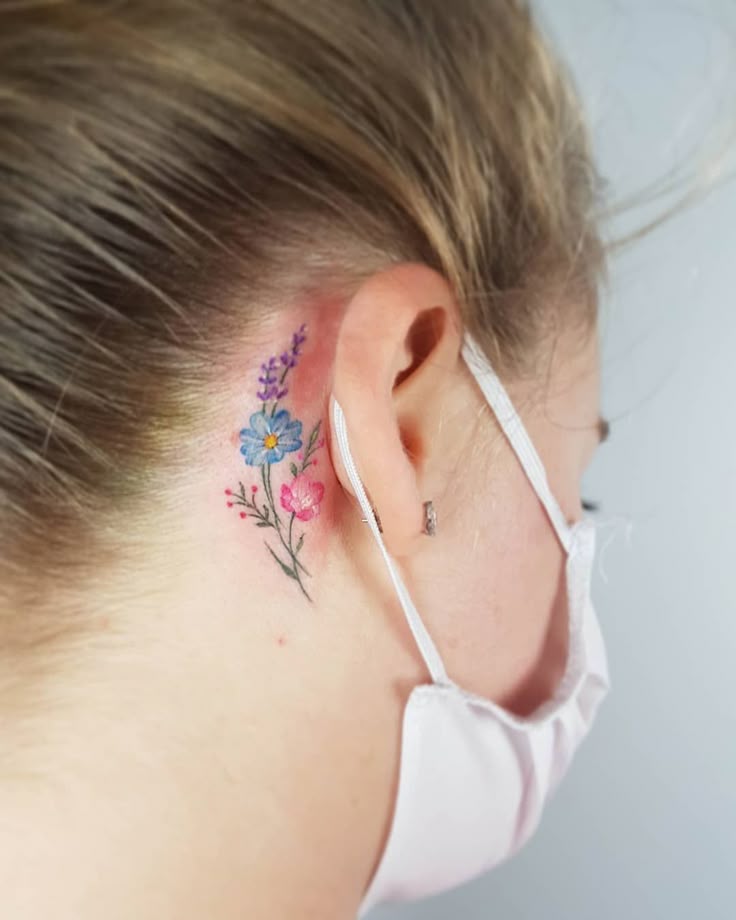 30 Behind Ear Tattoo Ideas for Men and Women Unique, Meaningful, Minimalist, Sparkle & More