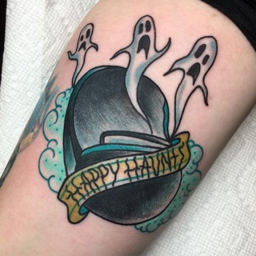 Unique 18 Haunted Mansion Tattoo Inspirations : Disney Designs & Ghostly Art
