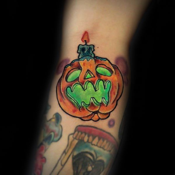 28 Pumpkin Tattoo Ideas Cute, Scary, Flash & Traditional Designs