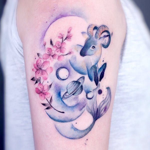 26 Capricorn Tattoo Ideas That Blend Zodiac Symbolism With Unique Designs