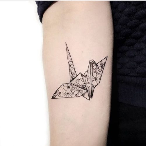 Explore the Art of Paper Folding with 18 Unique Origami Tattoo Ideas for – Creative and Colorful