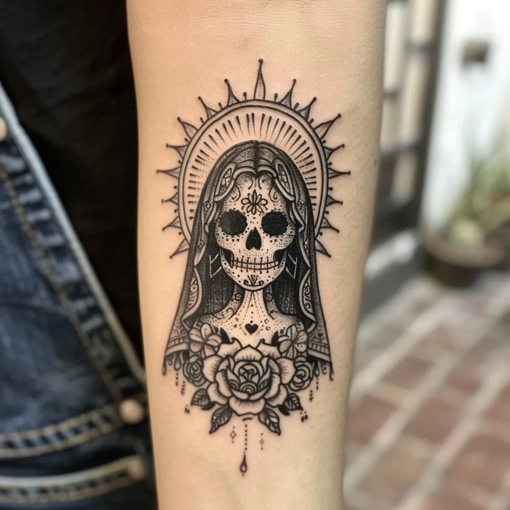 19 Ideas for Santa Muerte Tattoos: A Deep Dive into Symbolism and Style