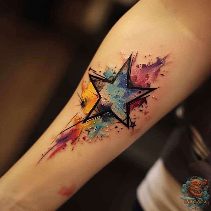 Explore 18 Stunning Geometric Star Tattoo Designs for : Unique Patterns, Bold Ideas, and Creative Sleeve Options