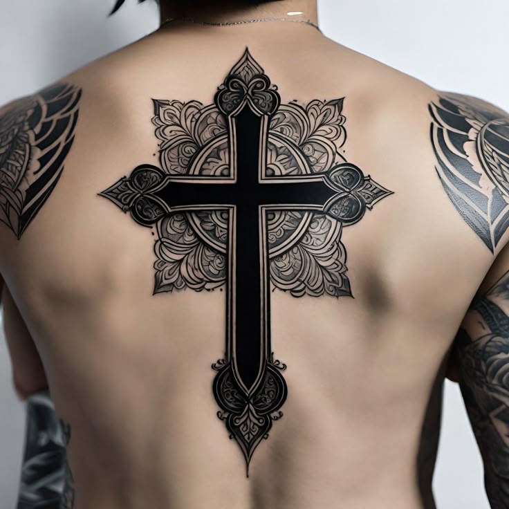 26 Unique Cross Tattoo Designs for : Ideas for Men & Women