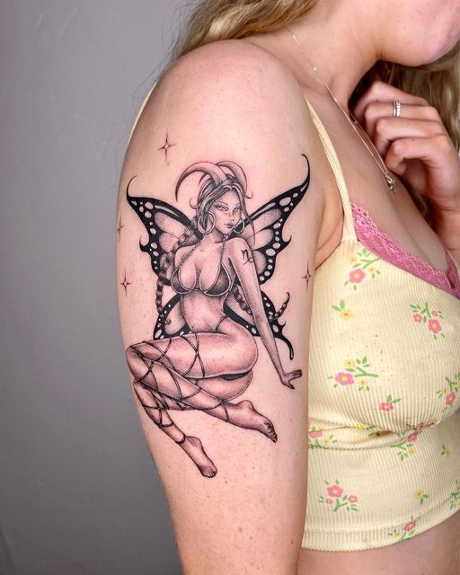 27 Fairy Tattoo Designs : Spiritual, Gothic, Fineline & Uncommon Ideas