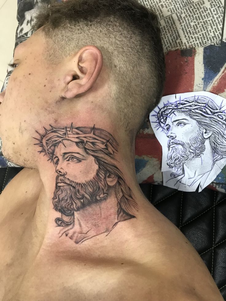 25 Jesus Tattoo Ideas : Sacred Heart, Virgin Mary, Fine Line, Sleeve for Women, Back, Forearm