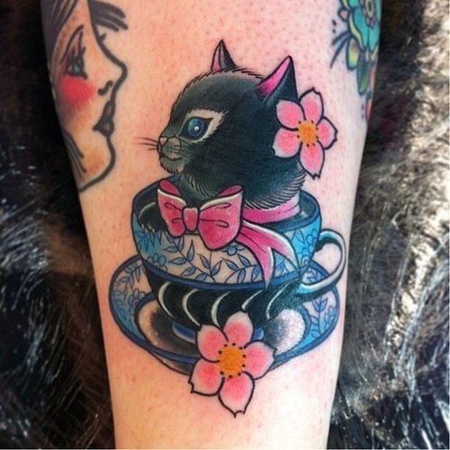 27 Small Cat Tattoo Ideas