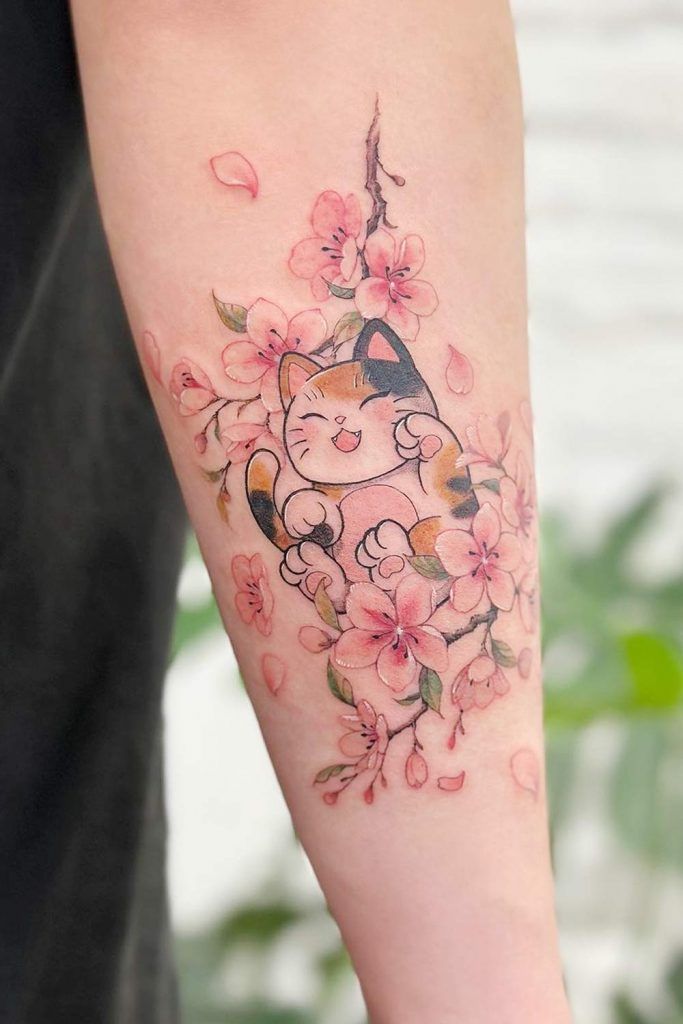 30 Stunning Cherry Blossom Tattoo Ideas for : Designs for Men and Women
