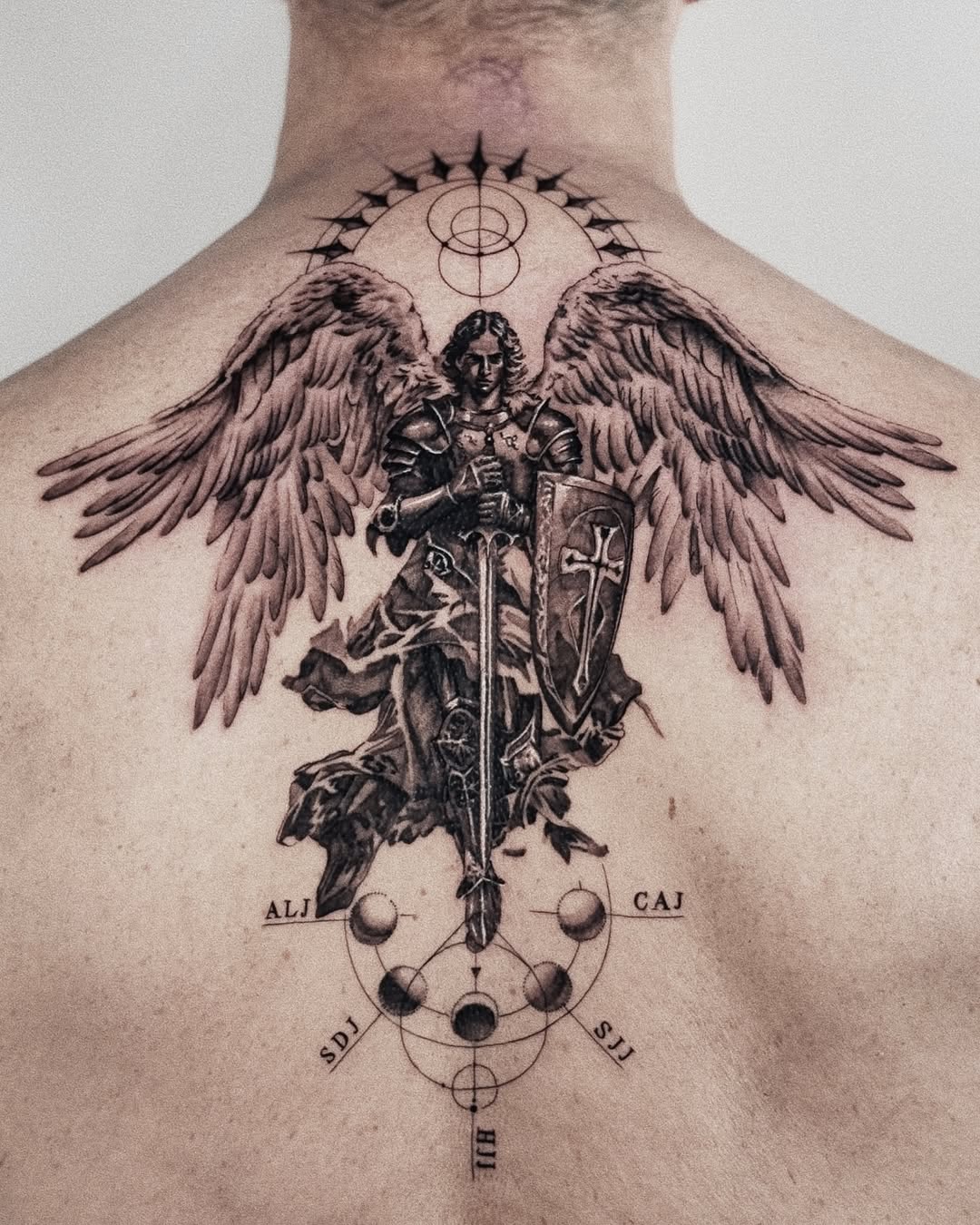 29 Powerful St Michael Tattoo Designs for Men and Women   Forearm, Sleeve, Geometric, Traditional