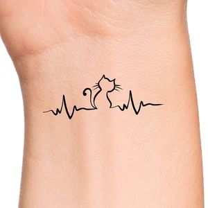 27 Cat Tattoo Ideas for the Finger