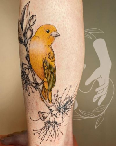 33 Bold Color Tattoo Ideas