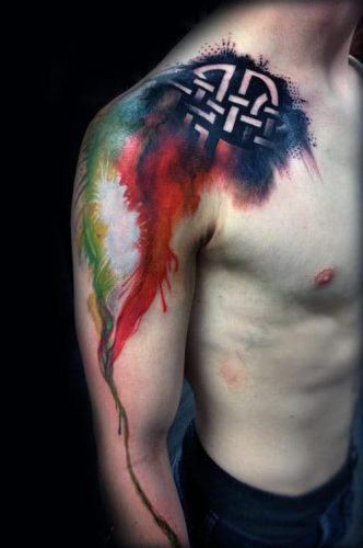 Bold and Brilliant: 18 Color Tattoo Ideas for Men