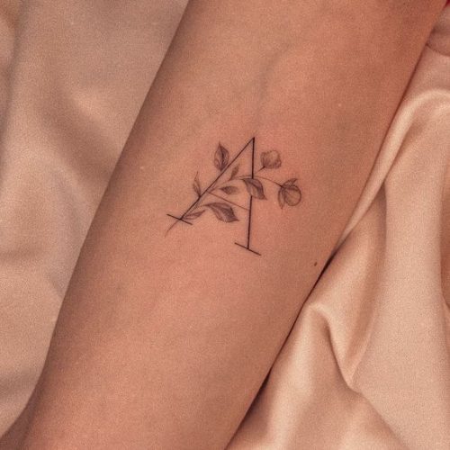 19 Creative Letter A Tattoo Designs : From Minimalist to Monograms – Find Your Style