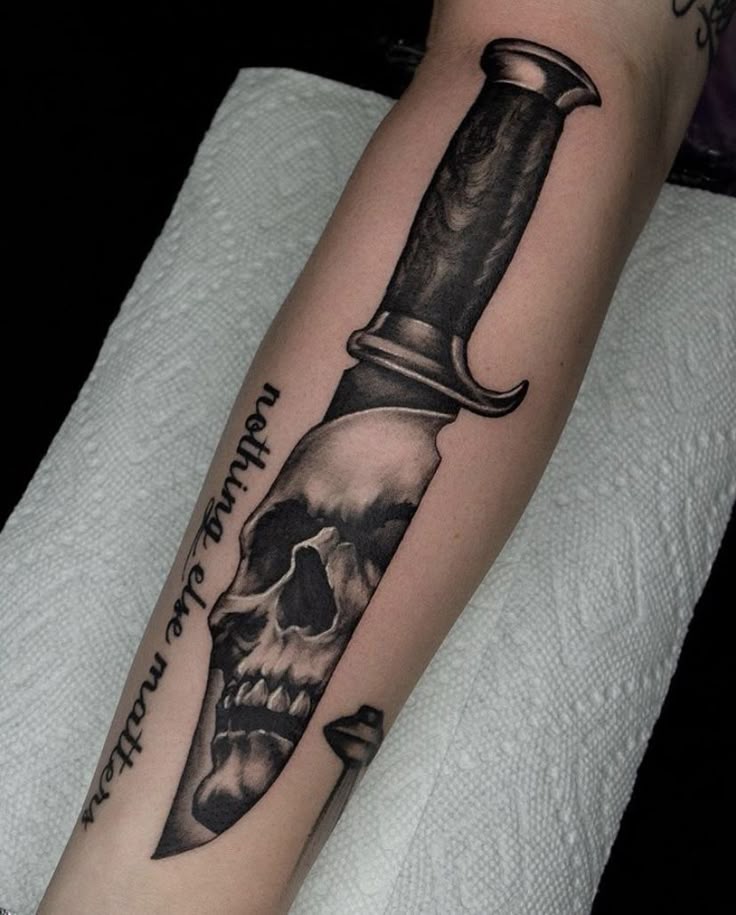 30 Dagger Tattoo Ideas : Neotraditional, Fine Line, Gothic, Butterfly, Panther, Fantasy Designs