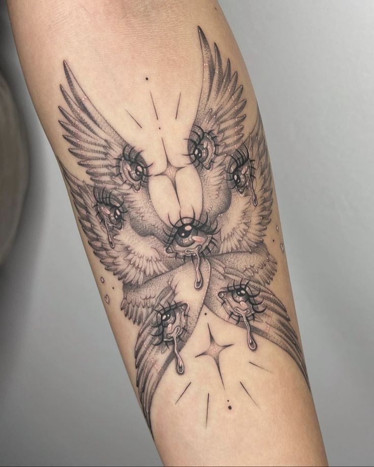 28 Seraphim Tattoo Ideas: Sacred Wings, Watchful Eyes, and Sharp Lines