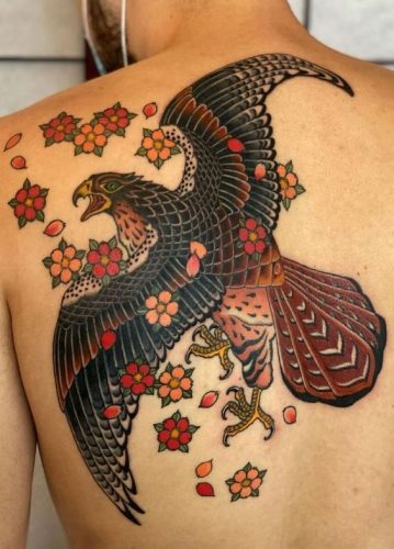 Discover 18 Hawk Tattoo Designs for : Symbolic Ink Ideas for Men and Women