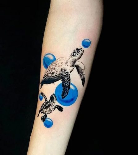 21 Sea Turtle Tattoo Design